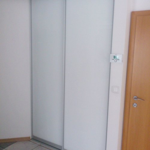 DRZWI PRZEJŚCIOWE SZKŁO LACOBEL 9003